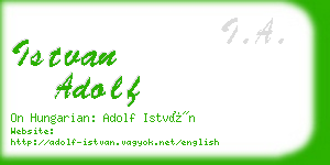 istvan adolf business card